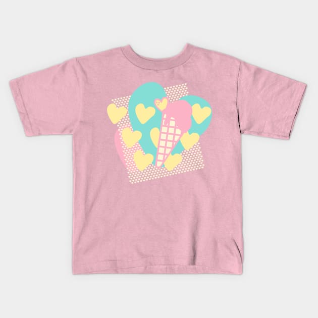 Pastel Snow Cone Kids T-Shirt by XOOXOO